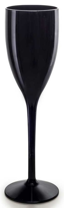 Flte champagne 12 cl noire incassable