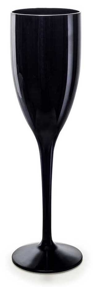 Flte champagne 15 cl noire incassable