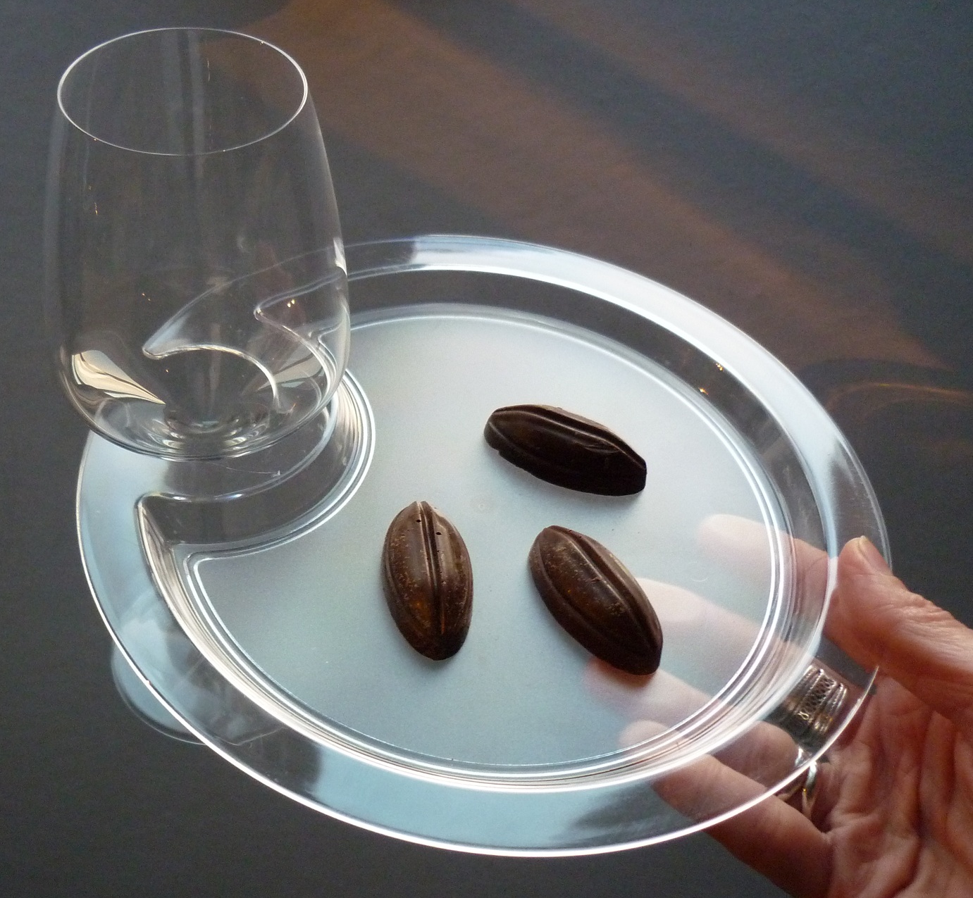 assiette coktail porte verre