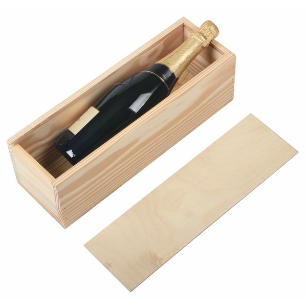 Caisse bois bouteille champagne personnalisable