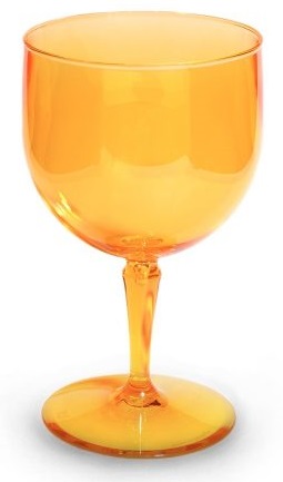 Verre piscine 67 cl orange incassable